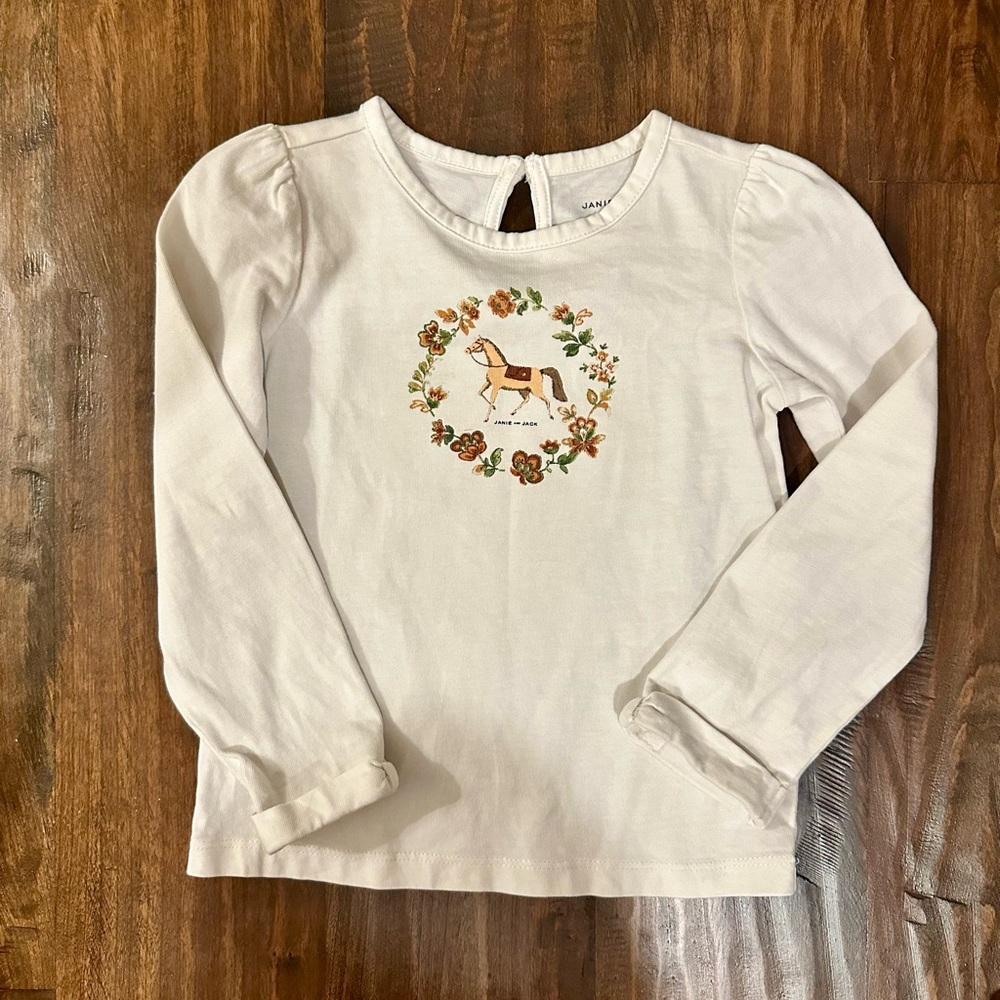 Janie and Jack horse shirt!
